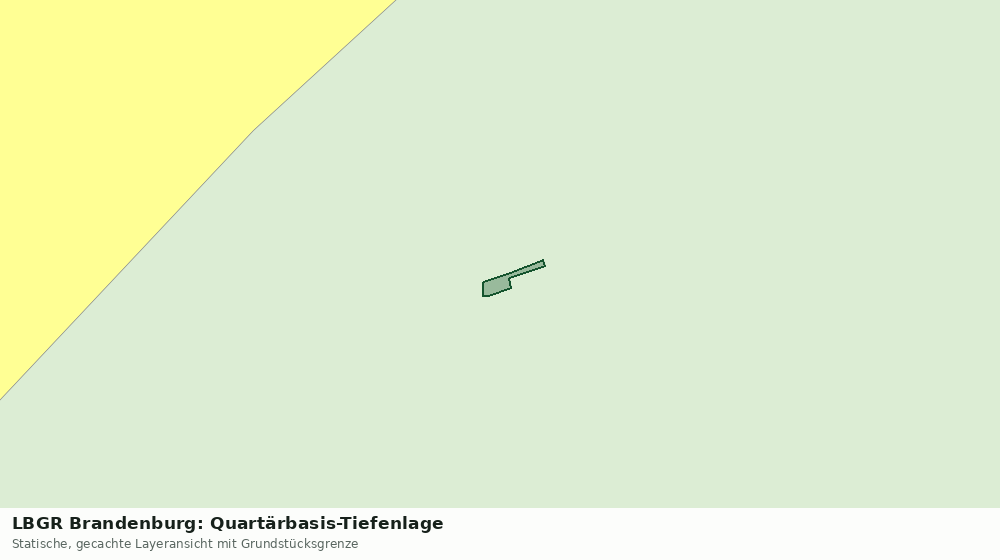 Statische Kartenansicht: LBGR Brandenburg: Quartärbasis-Tiefenlage