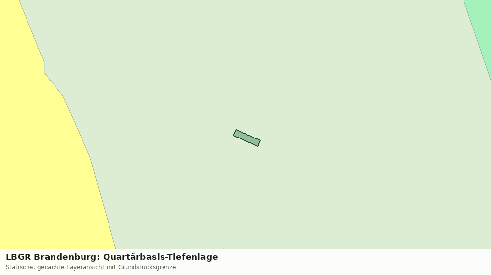 Statische Kartenansicht: LBGR Brandenburg: Quartärbasis-Tiefenlage