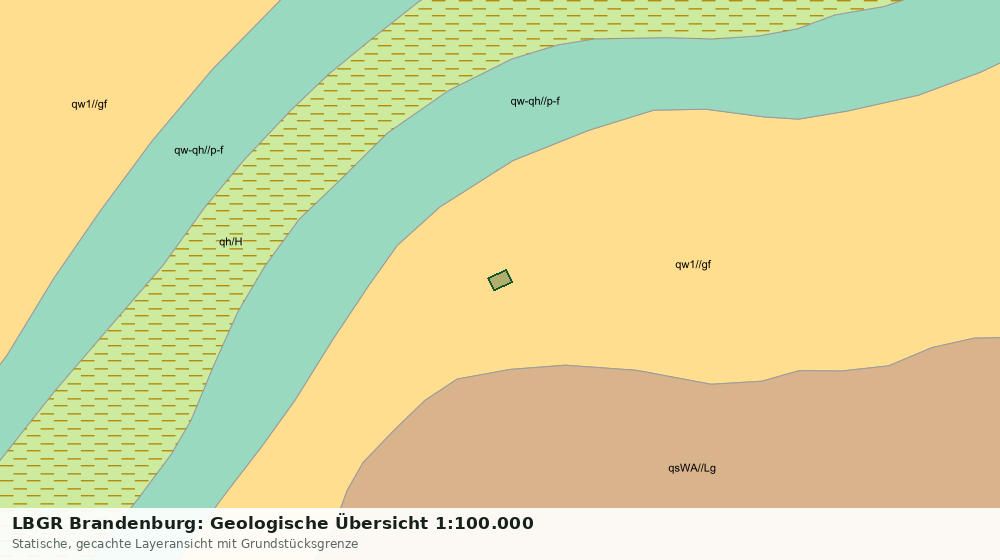 Statische Kartenansicht: LBGR Brandenburg: Geologische Übersicht 1:100.000