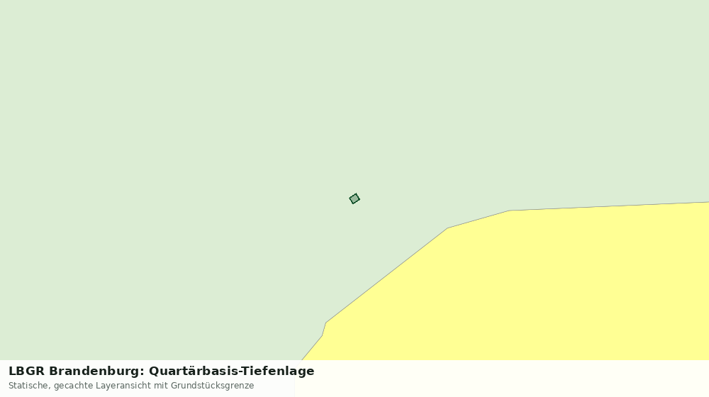 Statische Kartenansicht: LBGR Brandenburg: Quartärbasis-Tiefenlage