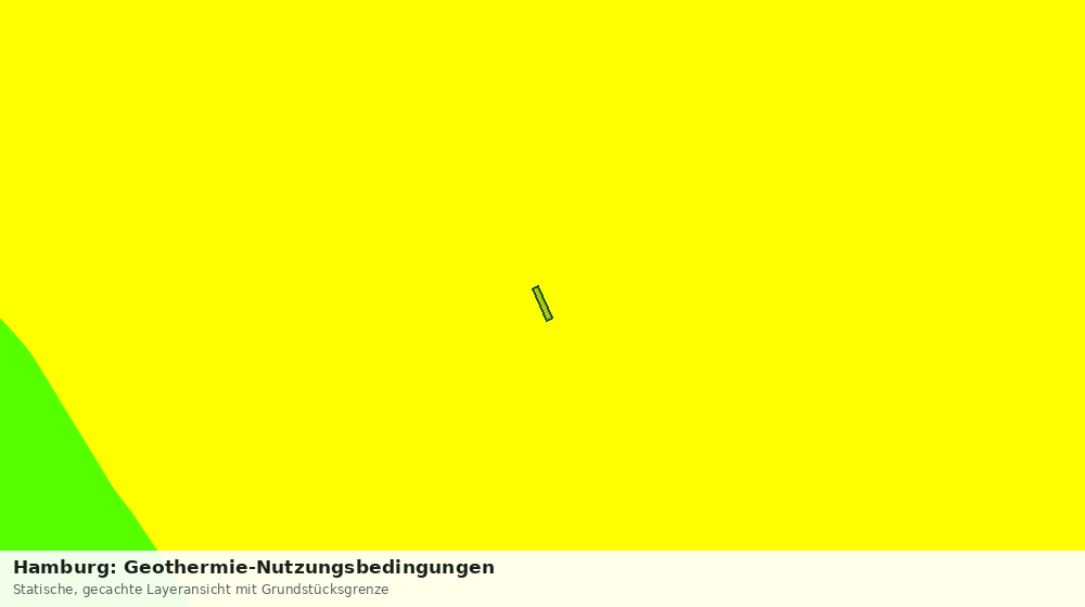Statische Kartenansicht: Hamburg: Geothermie-Nutzungsbedingungen