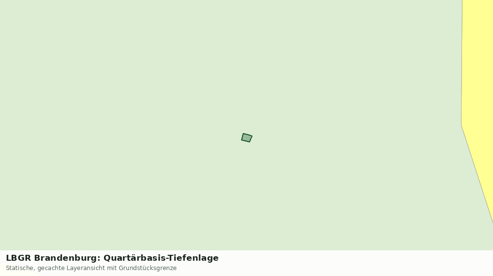 Statische Kartenansicht: LBGR Brandenburg: Quartärbasis-Tiefenlage