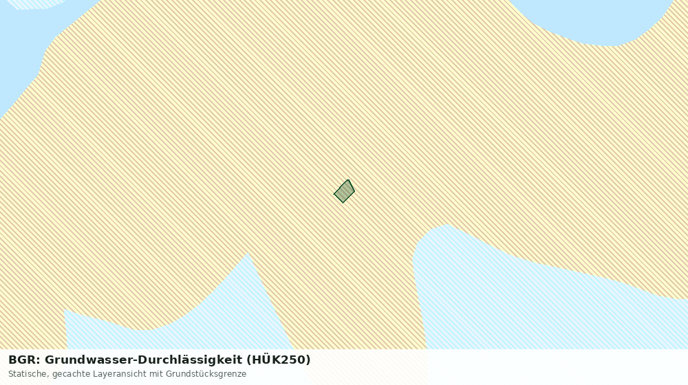 Statische Kartenansicht: BGR: Grundwasser-Durchlässigkeit (HÜK250)
