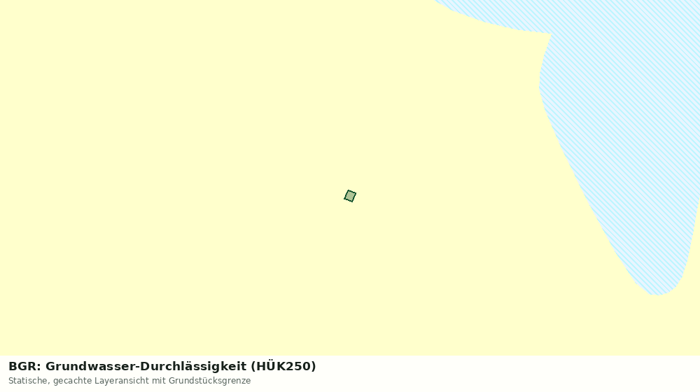 Statische Kartenansicht: BGR: Grundwasser-Durchlässigkeit (HÜK250)