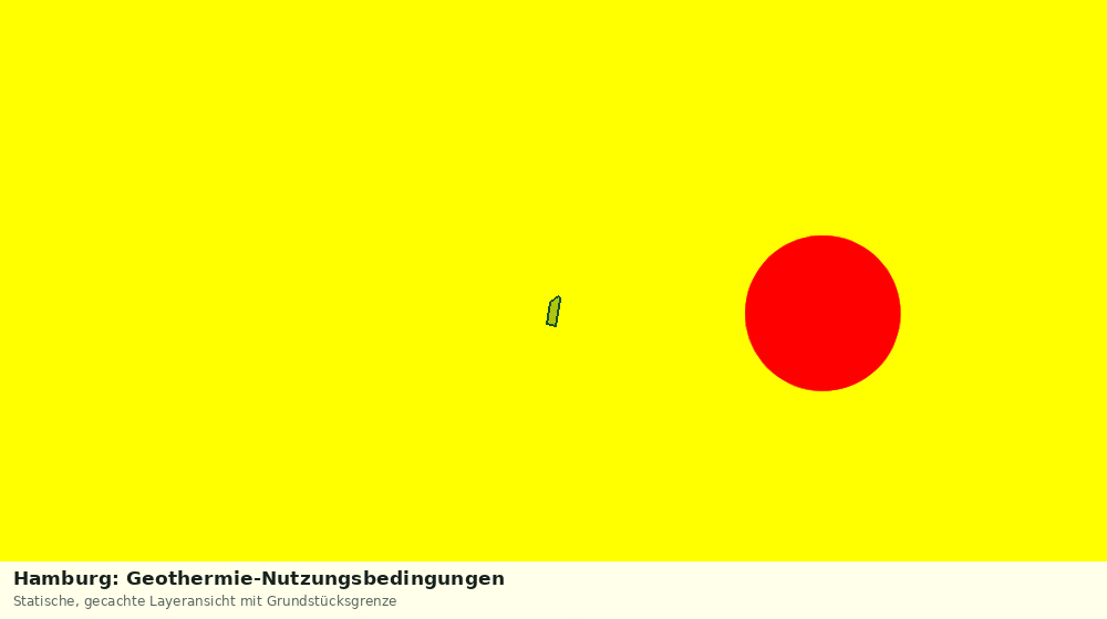 Statische Kartenansicht: Hamburg: Geothermie-Nutzungsbedingungen