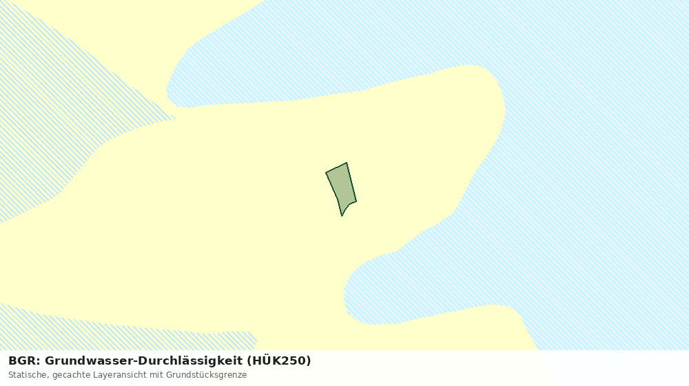 Statische Kartenansicht: BGR: Grundwasser-Durchlässigkeit (HÜK250)