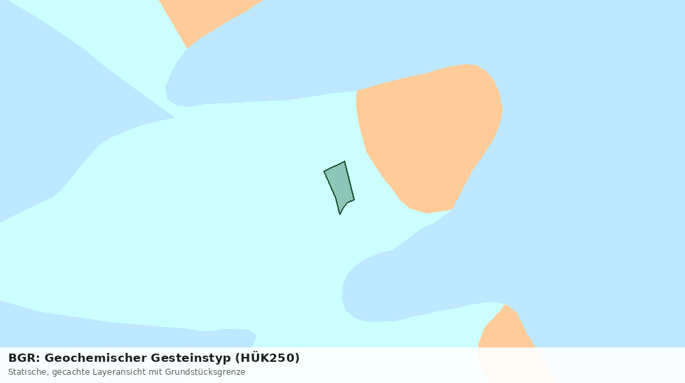 Statische Kartenansicht: BGR: Geochemischer Gesteinstyp (HÜK250)