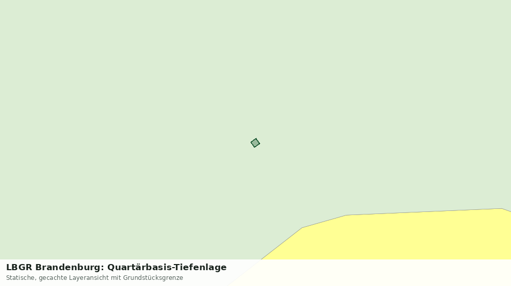 Statische Kartenansicht: LBGR Brandenburg: Quartärbasis-Tiefenlage