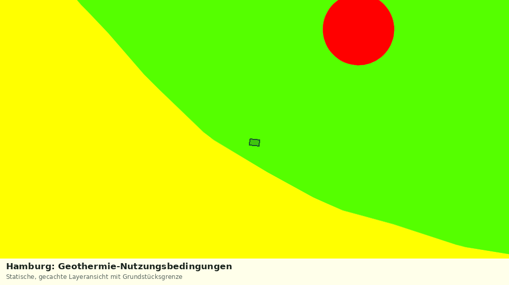 Statische Kartenansicht: Hamburg: Geothermie-Nutzungsbedingungen