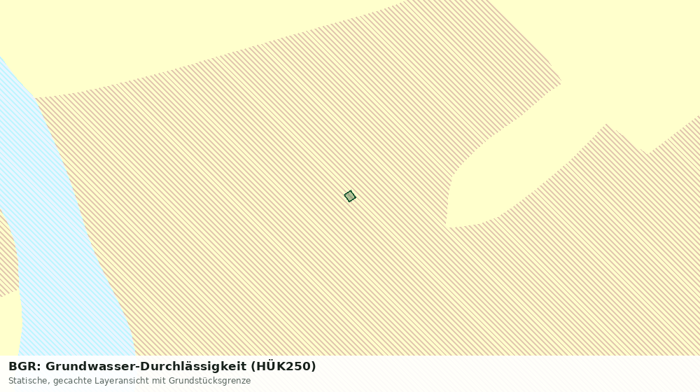 Statische Kartenansicht: BGR: Grundwasser-Durchlässigkeit (HÜK250)