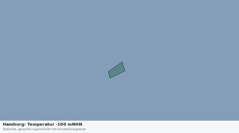 Statische Kartenansicht: Hamburg: Temperatur -100 mNHN