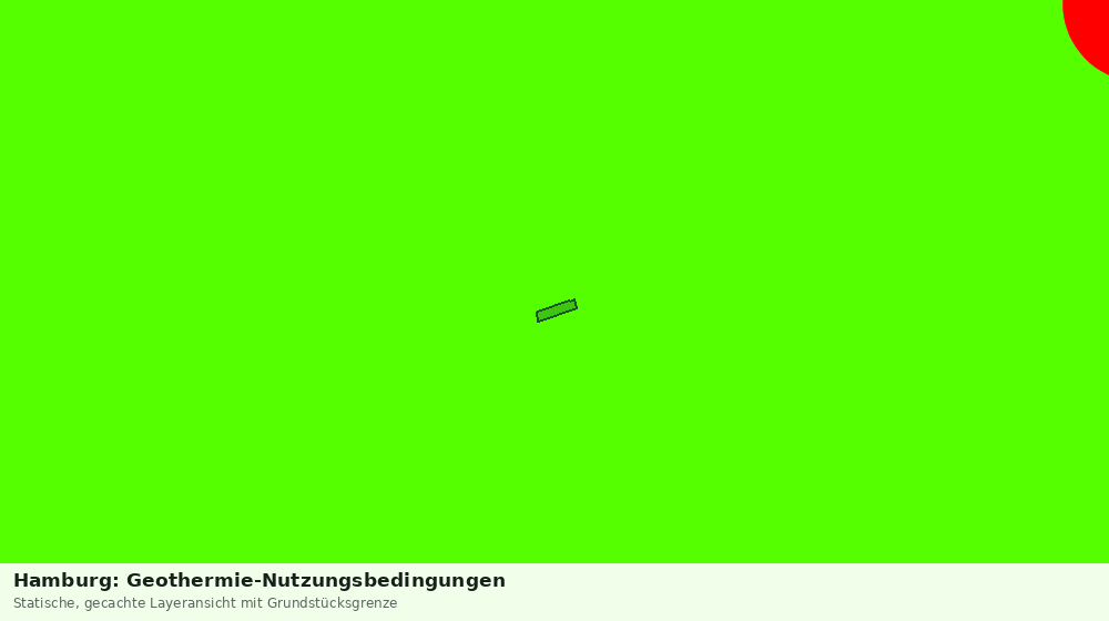 Statische Kartenansicht: Hamburg: Geothermie-Nutzungsbedingungen