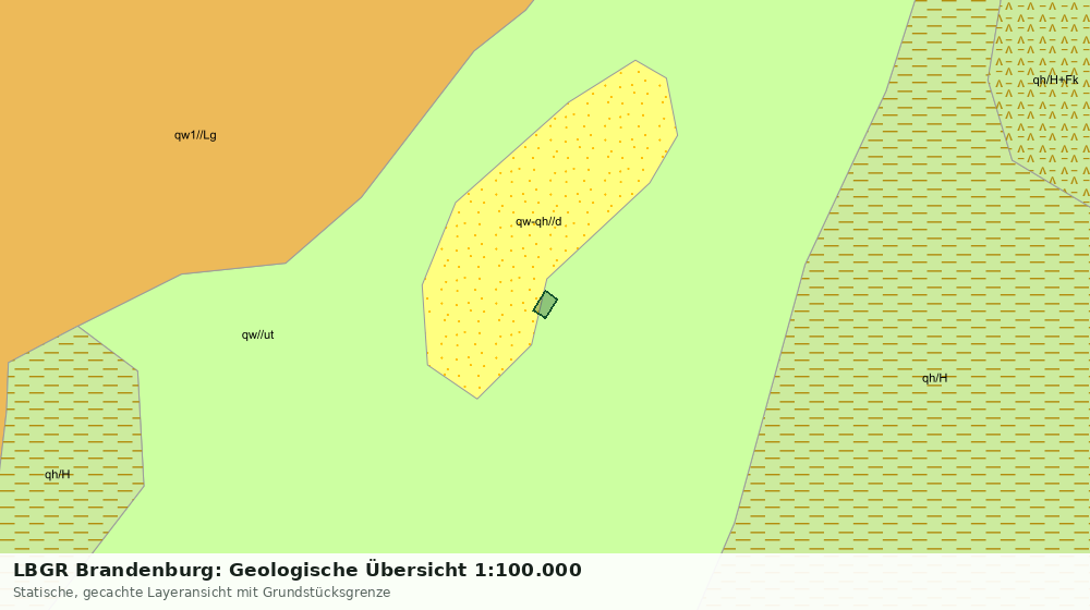 Statische Kartenansicht: LBGR Brandenburg: Geologische Übersicht 1:100.000