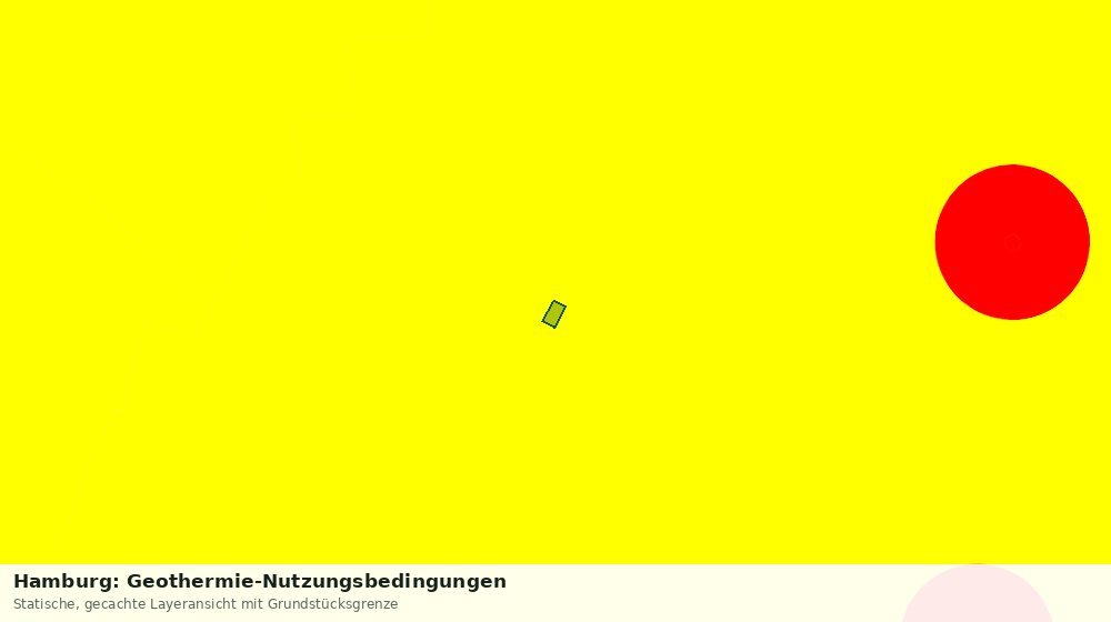 Statische Kartenansicht: Hamburg: Geothermie-Nutzungsbedingungen