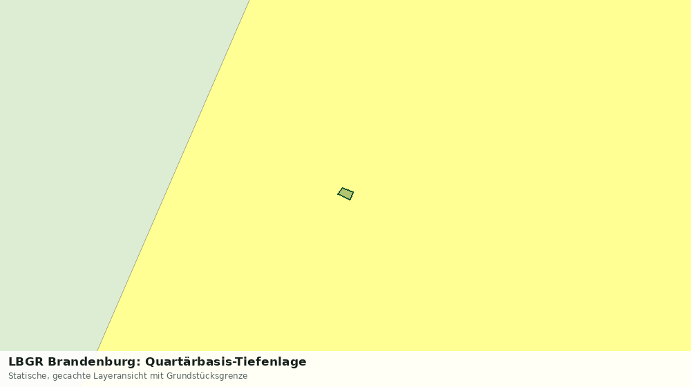 Statische Kartenansicht: LBGR Brandenburg: Quartärbasis-Tiefenlage