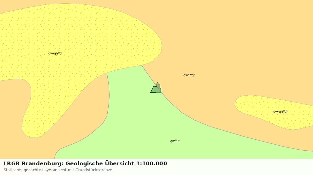 Statische Kartenansicht: LBGR Brandenburg: Geologische Übersicht 1:100.000