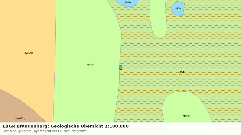 Statische Kartenansicht: LBGR Brandenburg: Geologische Übersicht 1:100.000