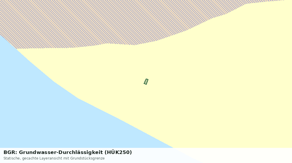 Statische Kartenansicht: BGR: Grundwasser-Durchlässigkeit (HÜK250)