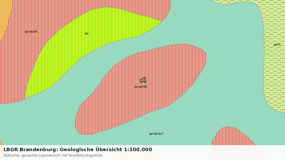 Statische Kartenansicht: LBGR Brandenburg: Geologische Übersicht 1:100.000