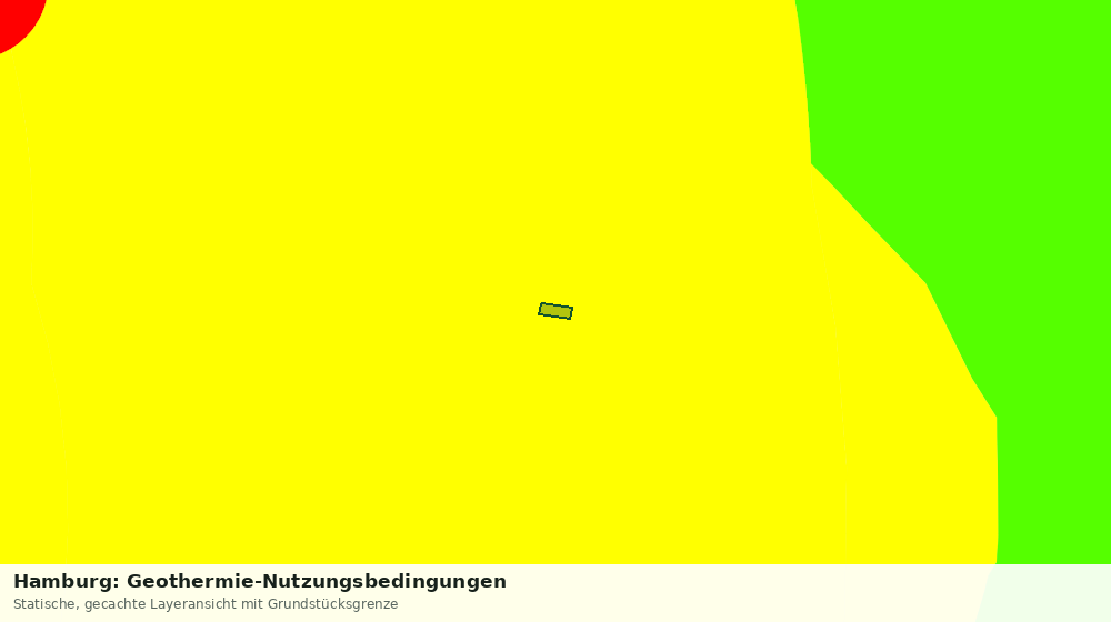 Statische Kartenansicht: Hamburg: Geothermie-Nutzungsbedingungen