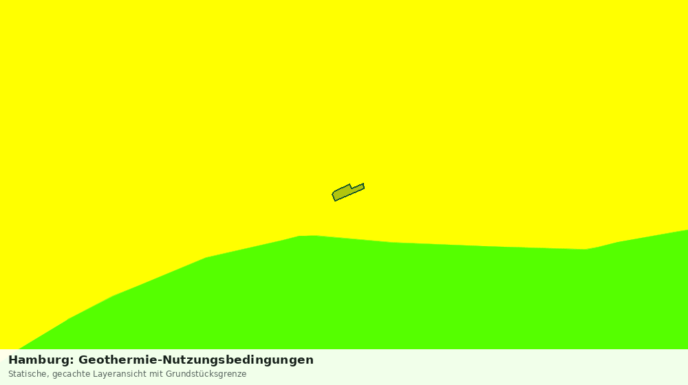 Statische Kartenansicht: Hamburg: Geothermie-Nutzungsbedingungen