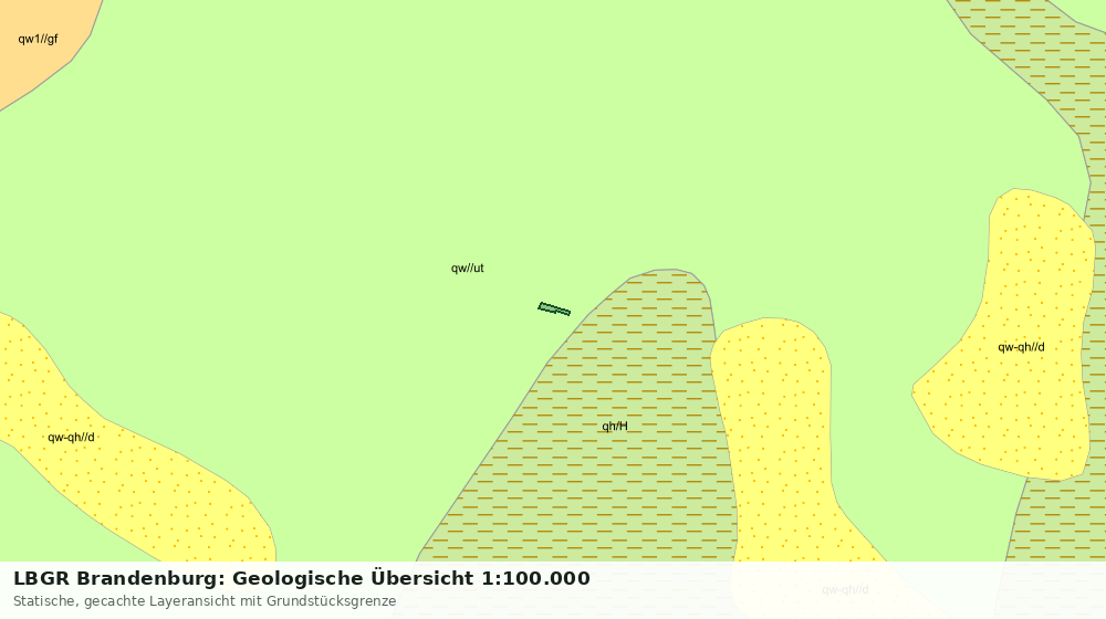 Statische Kartenansicht: LBGR Brandenburg: Geologische Übersicht 1:100.000
