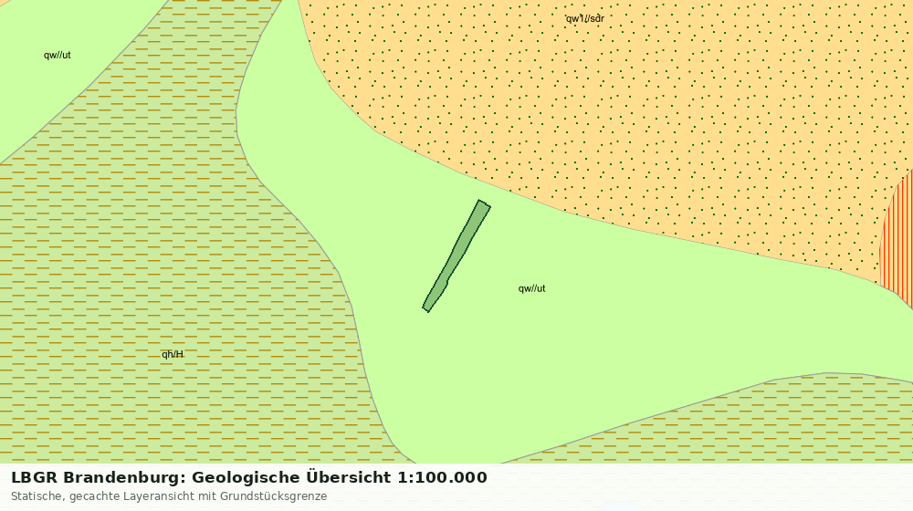 Statische Kartenansicht: LBGR Brandenburg: Geologische Übersicht 1:100.000