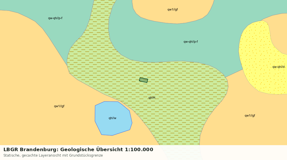 Statische Kartenansicht: LBGR Brandenburg: Geologische Übersicht 1:100.000
