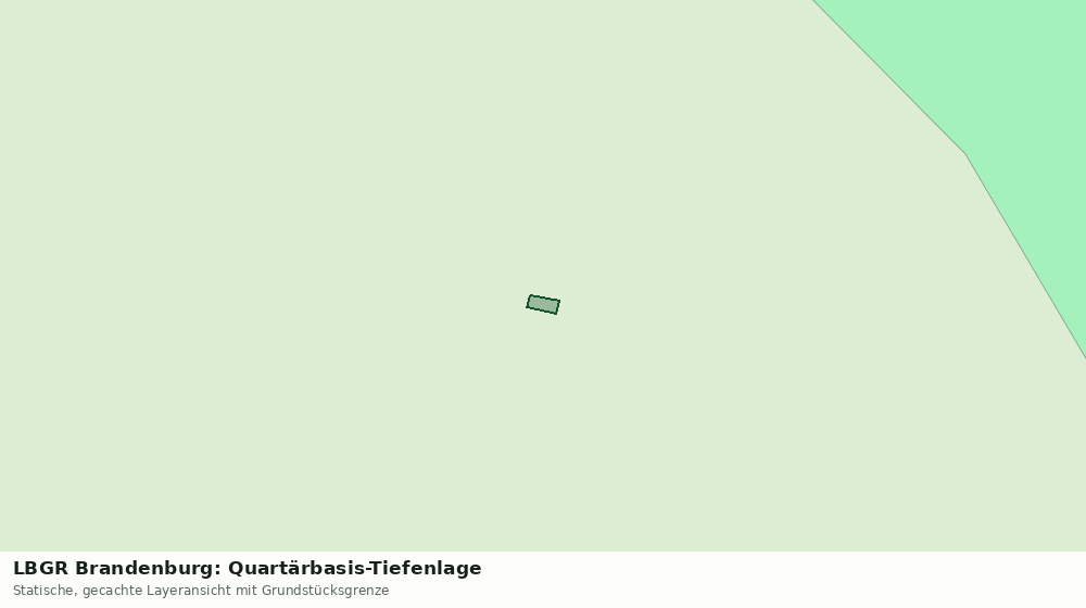 Statische Kartenansicht: LBGR Brandenburg: Quartärbasis-Tiefenlage