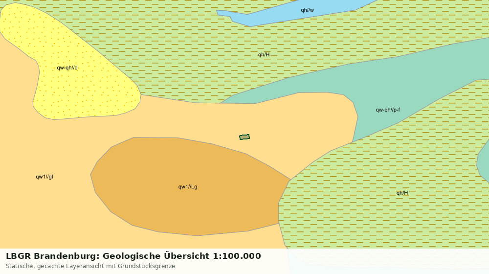 Statische Kartenansicht: LBGR Brandenburg: Geologische Übersicht 1:100.000