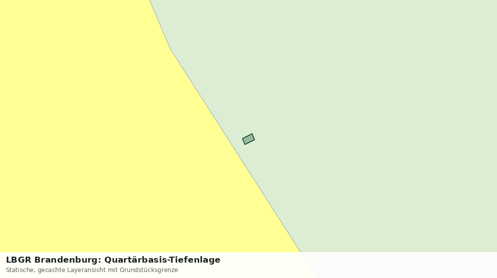 Statische Kartenansicht: LBGR Brandenburg: Quartärbasis-Tiefenlage