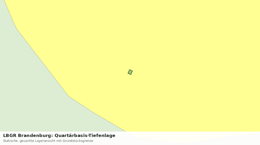 Statische Kartenansicht: LBGR Brandenburg: Quartärbasis-Tiefenlage