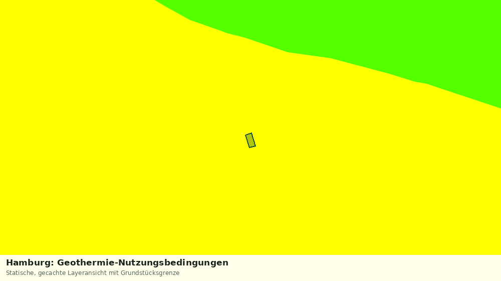 Statische Kartenansicht: Hamburg: Geothermie-Nutzungsbedingungen