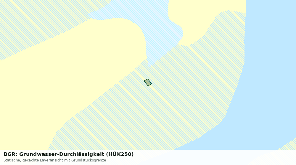 Statische Kartenansicht: BGR: Grundwasser-Durchlässigkeit (HÜK250)