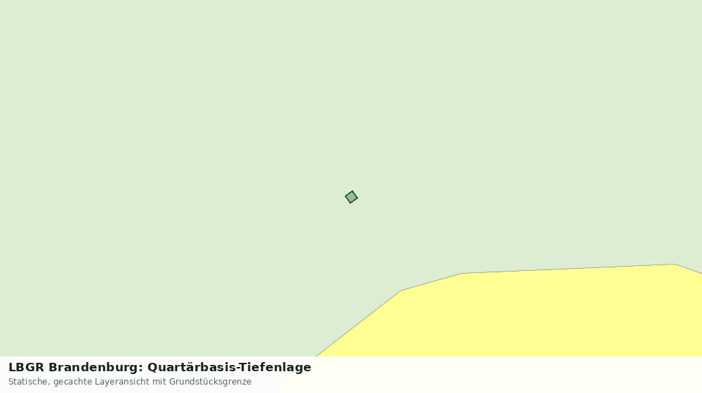 Statische Kartenansicht: LBGR Brandenburg: Quartärbasis-Tiefenlage