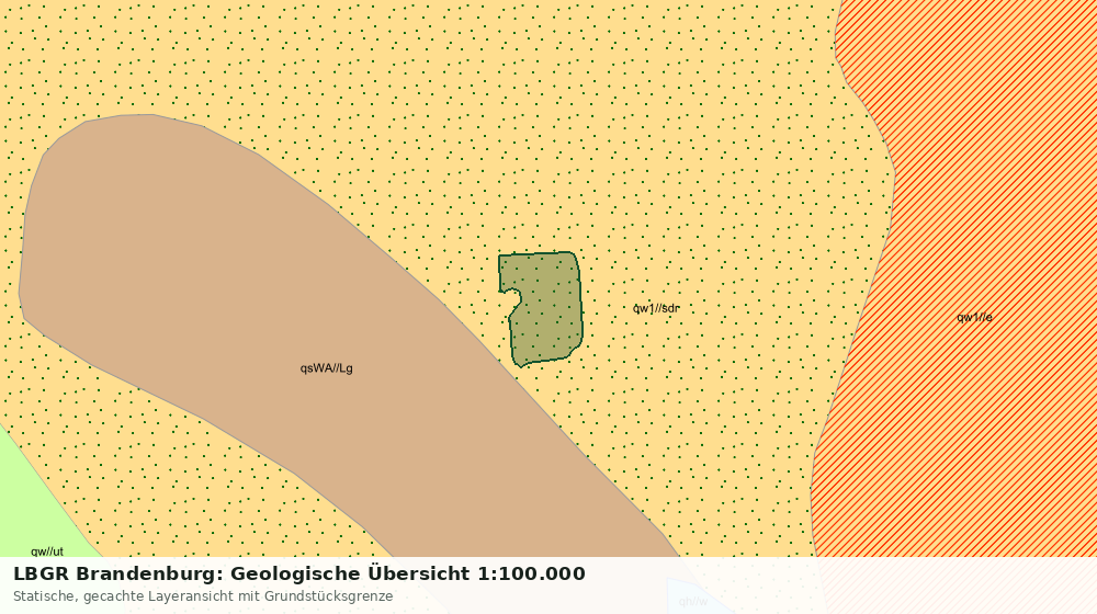 Statische Kartenansicht: LBGR Brandenburg: Geologische Übersicht 1:100.000