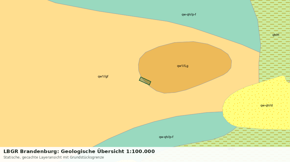 Statische Kartenansicht: LBGR Brandenburg: Geologische Übersicht 1:100.000