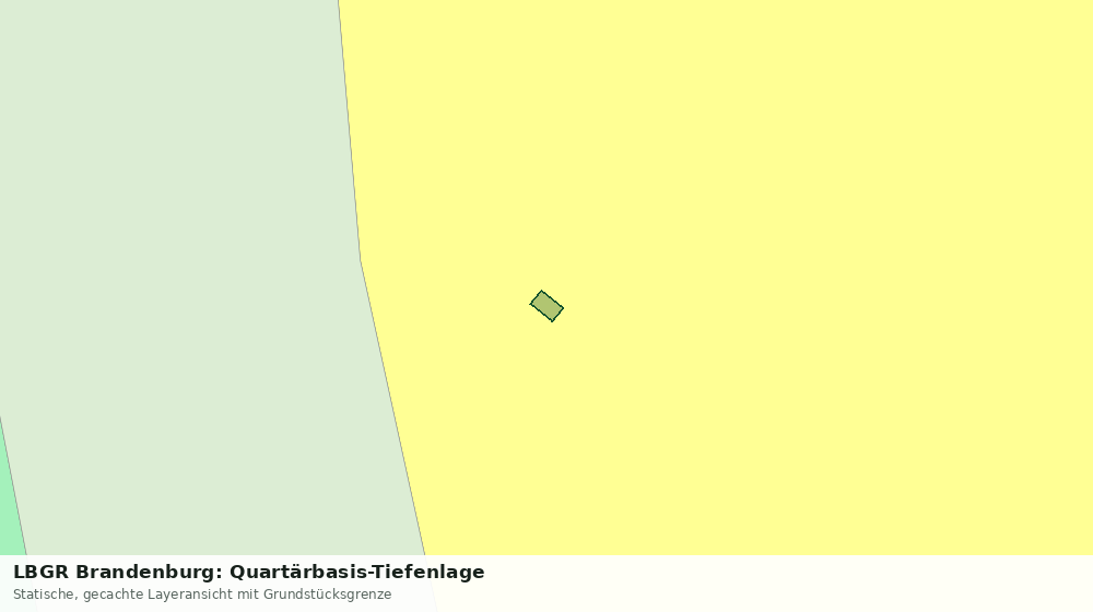Statische Kartenansicht: LBGR Brandenburg: Quartärbasis-Tiefenlage