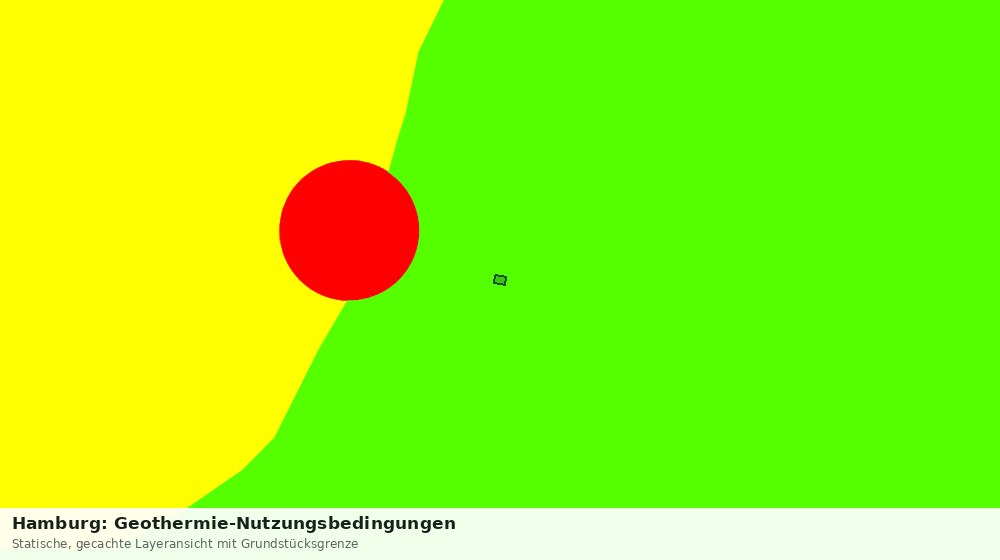 Statische Kartenansicht: Hamburg: Geothermie-Nutzungsbedingungen