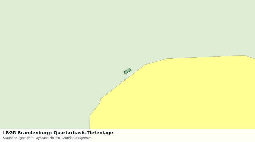 Statische Kartenansicht: LBGR Brandenburg: Quartärbasis-Tiefenlage