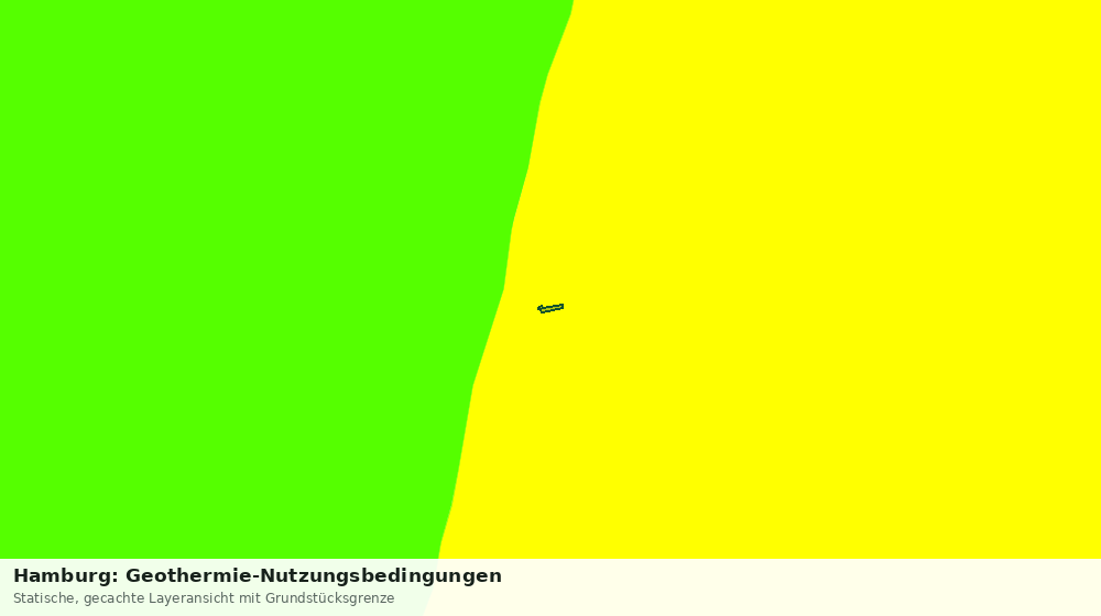Statische Kartenansicht: Hamburg: Geothermie-Nutzungsbedingungen