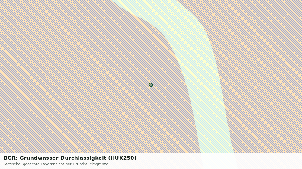 Statische Kartenansicht: BGR: Grundwasser-Durchlässigkeit (HÜK250)