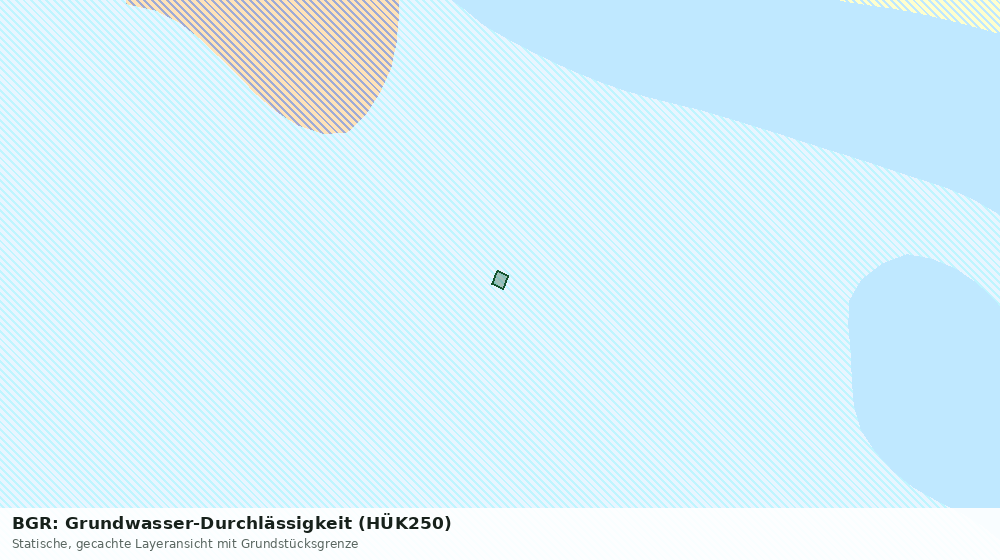 Statische Kartenansicht: BGR: Grundwasser-Durchlässigkeit (HÜK250)