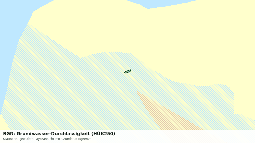 Statische Kartenansicht: BGR: Grundwasser-Durchlässigkeit (HÜK250)