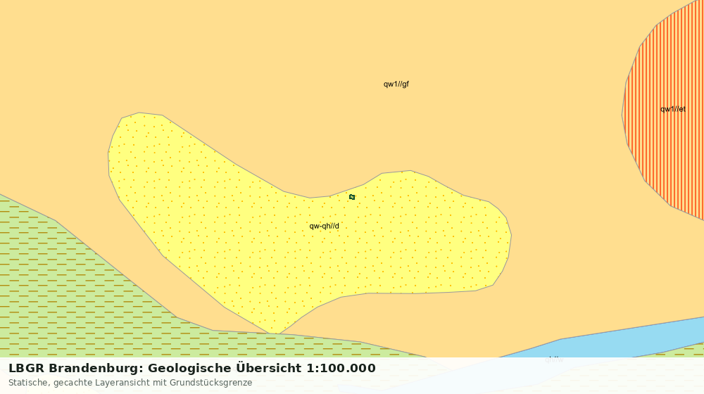 Statische Kartenansicht: LBGR Brandenburg: Geologische Übersicht 1:100.000
