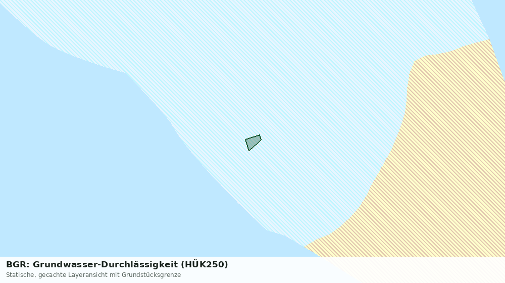 Statische Kartenansicht: BGR: Grundwasser-Durchlässigkeit (HÜK250)