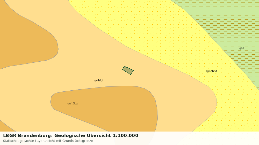 Statische Kartenansicht: LBGR Brandenburg: Geologische Übersicht 1:100.000