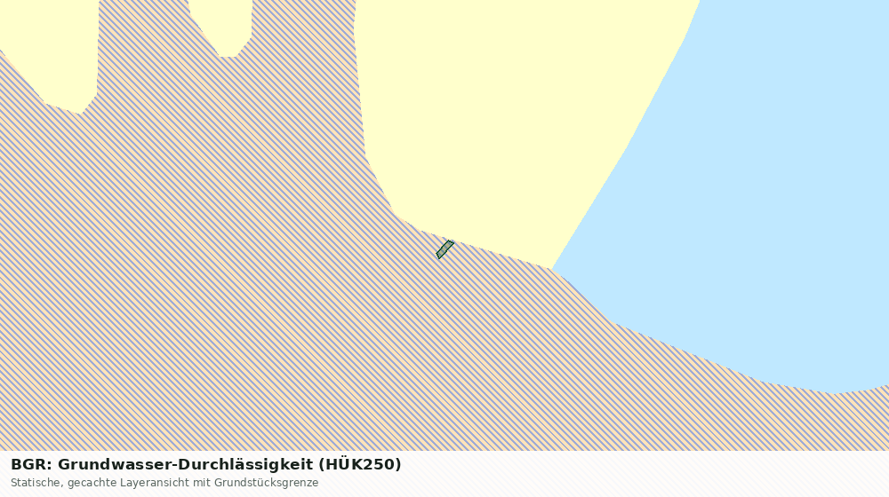 Statische Kartenansicht: BGR: Grundwasser-Durchlässigkeit (HÜK250)