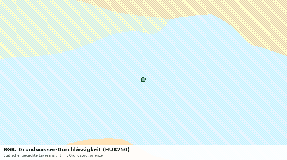 Statische Kartenansicht: BGR: Grundwasser-Durchlässigkeit (HÜK250)