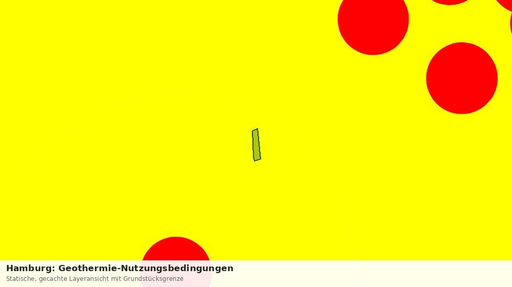 Statische Kartenansicht: Hamburg: Geothermie-Nutzungsbedingungen